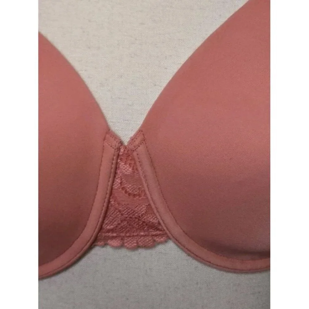 Maidenform One Fab Fit Custom Lift Underwire Bra Womens 36D Pink Lace 7009 27701